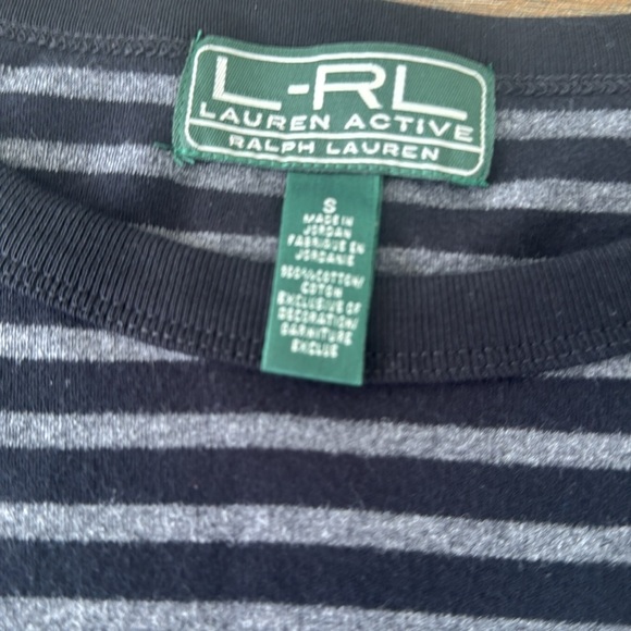 Black and Gray Striped Long Sleeve Top - Picture 2 of 6